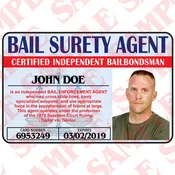 Bail Surety Agent - Custom ID Card