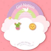 Girl Nation - The Perfect Pair, Desert Duo, Kids Earrings
