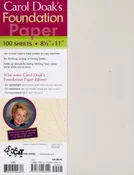 Foundation Paper - 100 sheets - 8.5" x 11"