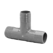 1-1/2" PVC Insert Tee - Barbed Insert x Insert x Insert