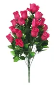 043805CER | 10" x 23" | ROSE BUD BUSH X24 | CERISE