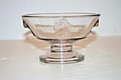 Antique 6" Turning Purple American Pattern Glass Compote c. 1880 - ACTRESS