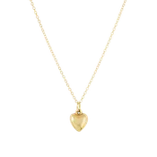 16" Necklace Gold Love Plush Small Gold Charm
