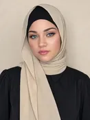 Classic Chiffon Hijab-Camel
