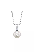 Akoya Pearl  Diamond Classic Pendant