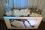 Black &amp;amp; White Marble Bar
