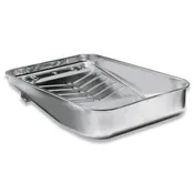 13" HEFTY DEEP WELL METAL TRAY