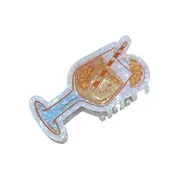 Aperol Spritz Hair Claw Clip