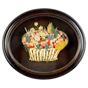 A 19th Century Applique Felt Work Picture of an Abundant Basket of Strawberries — Bradbury Art & Antiques