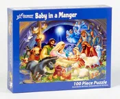 Baby in a Manger Jigsaw Puzzle - 100 Pieces