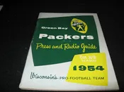 1954 Green Bay Packers Press &amp; Radio Guide — Card & Coin