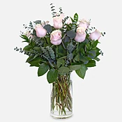 1-Dozen Soft Pink Roses