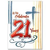 As You Celebrate 21 Years 21st Birthday Card