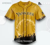 2025 The Lord Of The Rings X New York Yankees Limited Edition Baseball Jersey