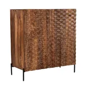 Acres 39" Bar Cabinet in Carved Brownstone