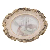 Aesop Fable plate Board and the Fox