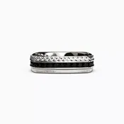 Black Diamond Men's Ring in Sterling Silver | Bixlers®