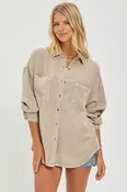 Anais Over Sized Button Up