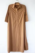 3/4 Sleeve Button Dress