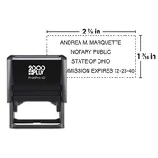 Custom 2000 Plus® PrintPro™ 60 Self-Inking Stamp, 1-7/16" x 2-7/8"
