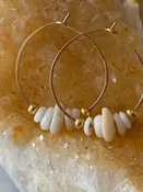 Hammered Puka Hoops