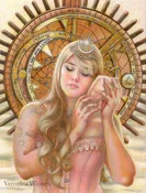 Alignment, colored pencil drawing