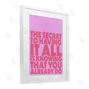 1x | Knowing You Already Have It All Wall Art