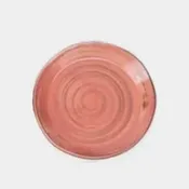 Dessert Plate, Coral — Liz Kelly Pottery