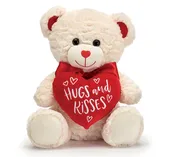 12" Plush Bear Holding a Red Heart