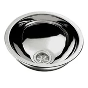 Ambassador Half-Sphere Sink, Ultra Mirror, 9-1/2" dia.