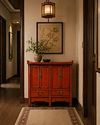 Double Doors Wing Cabinet — Asian Barn