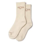 ALOHA Crew Sock - Sandstone