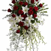 Lily and Rose Tribute Spray