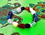 7 Chakra Gemstone Bracelet, Tumbled Stones