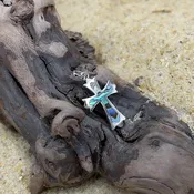 Alamea Abalone Cross Pendant
