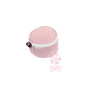3" Button Bag, in Pink or Navy Seersucker by Mint