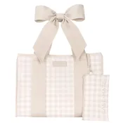 Case-Mate Latte Gingham Bow Jelly Tote Bag