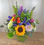 Colorful Spring Sympathy Vase