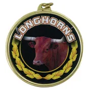 2 1/4" Longhorns Medal