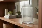 Abbott - Large Narrow Optic Jar Vase-8.5"H