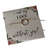 Bridesmaids Invitation Necklaces I Can’t Say I Do Without You - Set of 6 Gold - $17 New With Tags - From Mandy