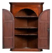 19th Century Georgian Chippendale Style Hanging Corner Cupboard — White Barn Antiques