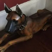 DOBERMAN PINSCHER STATUE  NEW-G75