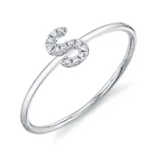 0.04Ct Diamond Ring - Initial S