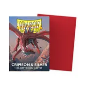 Dragon Shield Dual Matte Sleeves (Crimson & Silver)