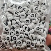 Acrylic Alpha Beads 7mm Round