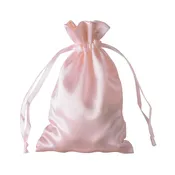 Blush (Rose Gold) Satin Drawstring Bag