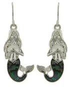 Abalone Mermaid Earrings