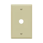 1-Gang 0.625" Phone/Cable Receptacle Wall Plate | Standard Size | Residential Grade | Enerlites 8861