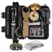 14-In-1 Compact Emergency Survival Kit for Outdoor Adventures-Item# 12635